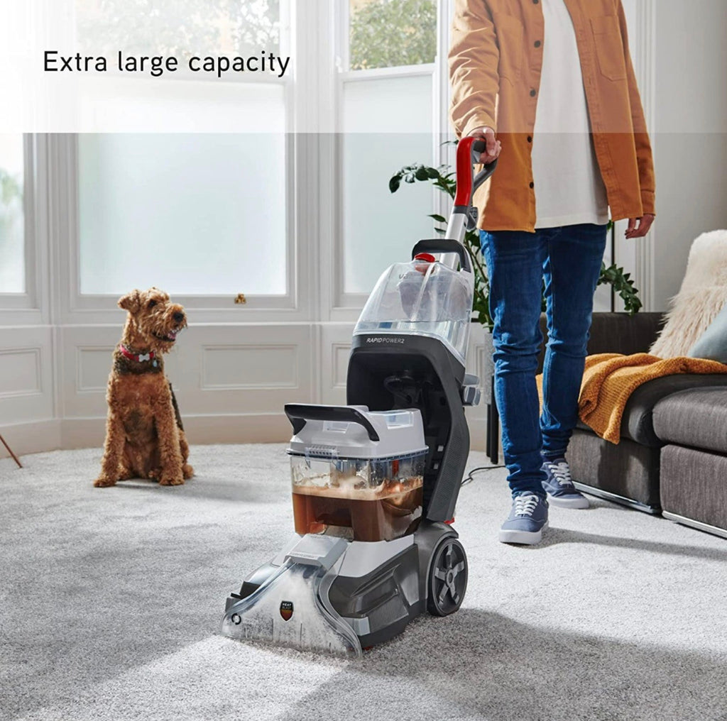 Vax CDCW-RPXL Upright Carpet Cleaner Washer Rapid Power 2 4.8L Grey & White 🏴