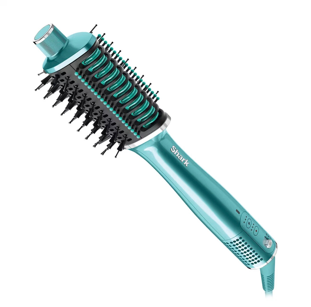 Shark Glossi 2-in-1 Hot Brush Tool | Air Glosser, Teal