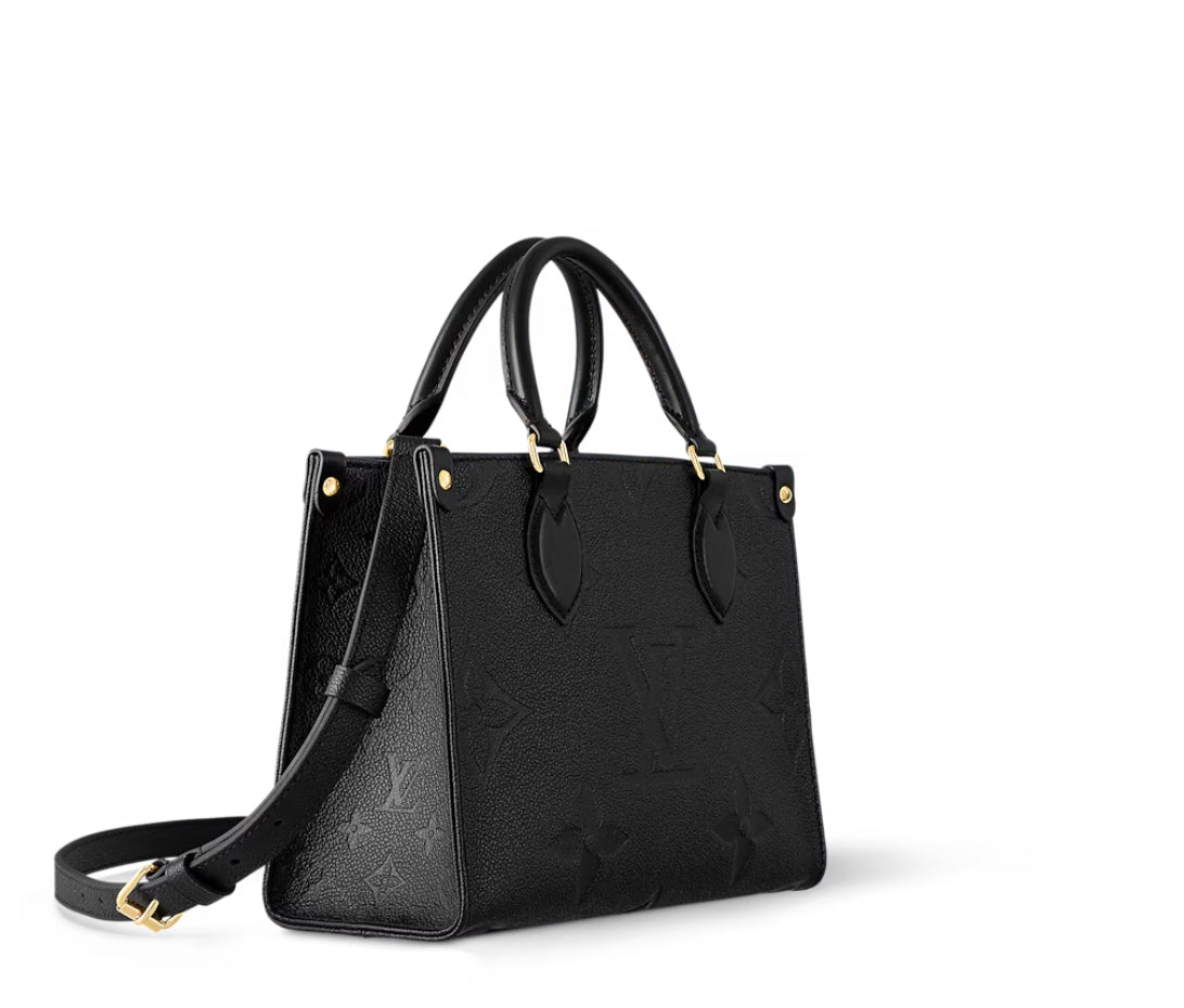 Louis Vuitton Black Embossed Crossbody Bag