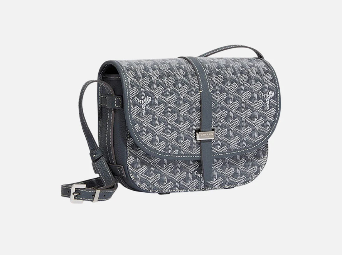 Goyard Goyardine Belvedere II Grey PM Messenger Bag