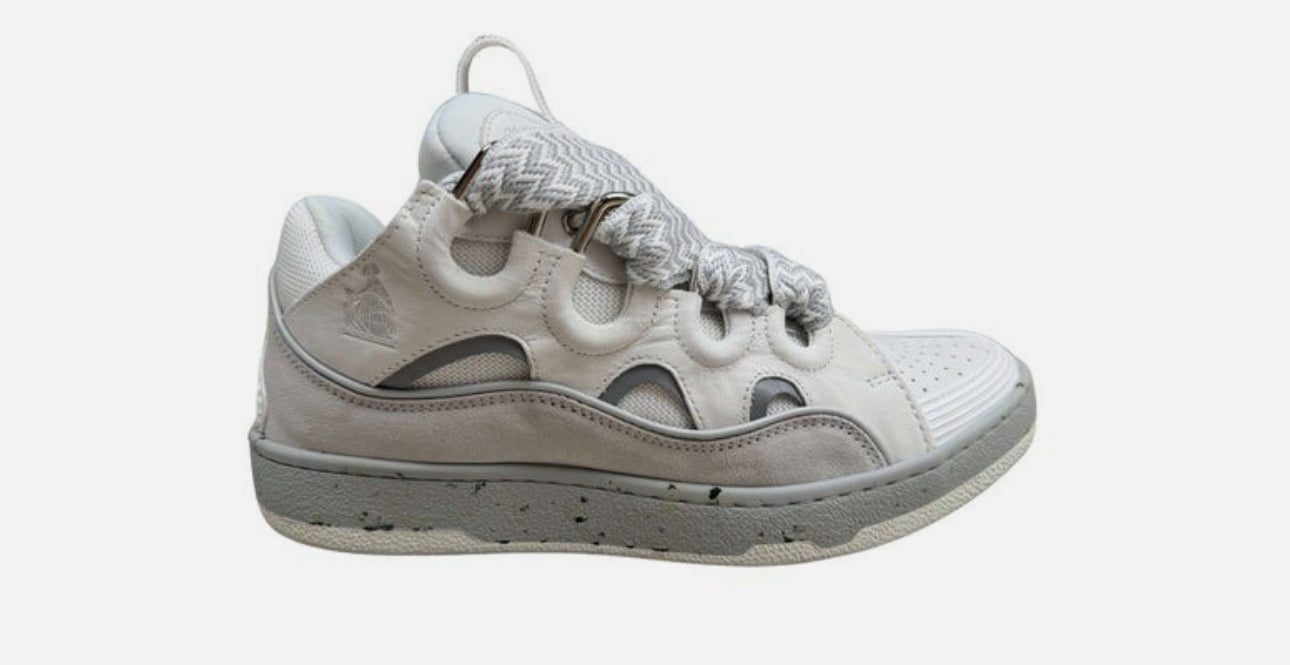 Lavin Curb Sneaker White/Grey - Size 8®️
