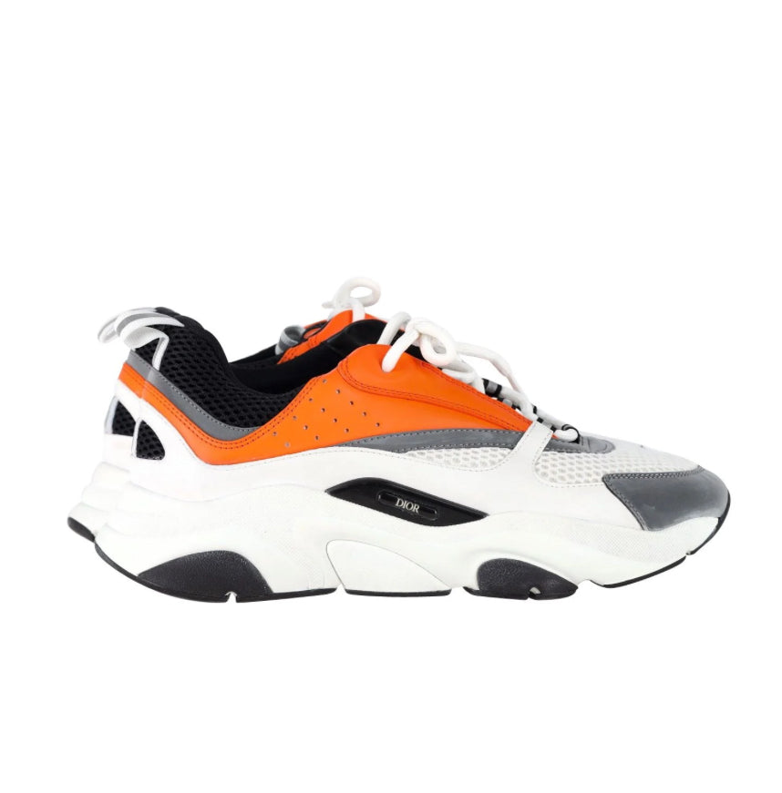 Dior B22 Canvas Trainers In Orange & White ☑️