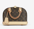 Louis Vuitton Alma Monogram Shoulder Bag BB Brown Canvas☑️