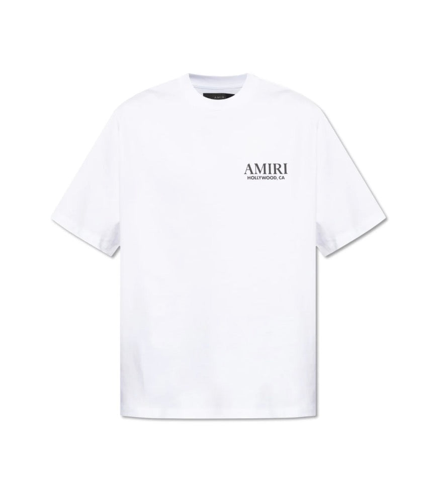 Amiri White Hollywood Bones Stacked T-Shirt - M