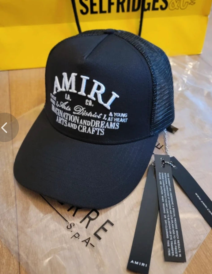 Amiri Arts & Craft Trucker style cap