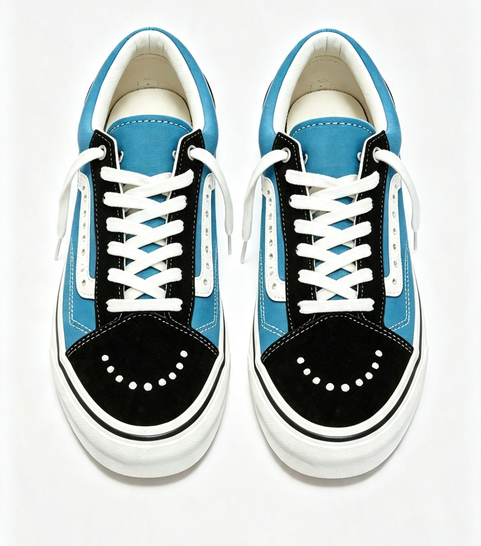 Vans Low Top canvas Sneakers In Blue & Black Size - 9
