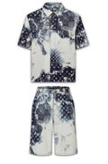 LV MONOGRAM BANDANA DENIM SHIRT SET