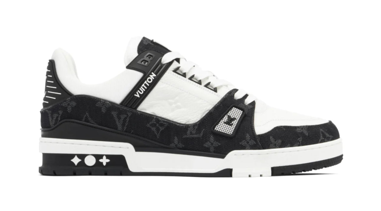 Louis Vuitton Black and White Trainers LV - Size 11®️