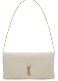Genuine YSL Yves Saint Laurent Cream Beige Phone Holder Cassandre Bag Cross Body☑️