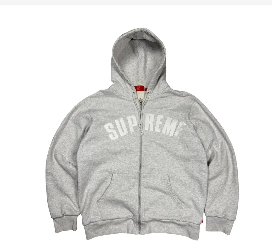 Supreme Arc Thermal Zip Up Hooded Sweatshirt - Large