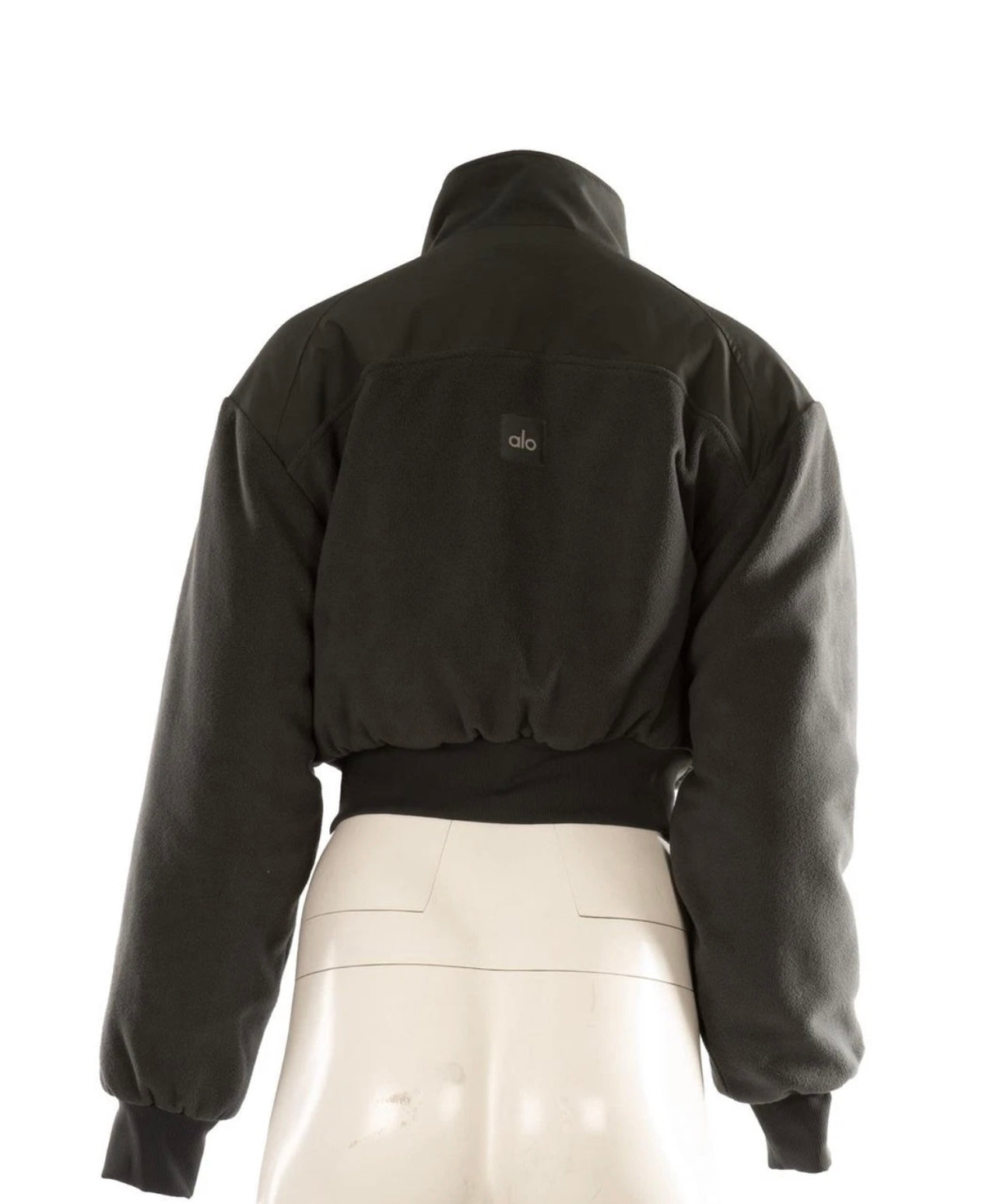 ALO YOGA GREEN FLEECE JACKET