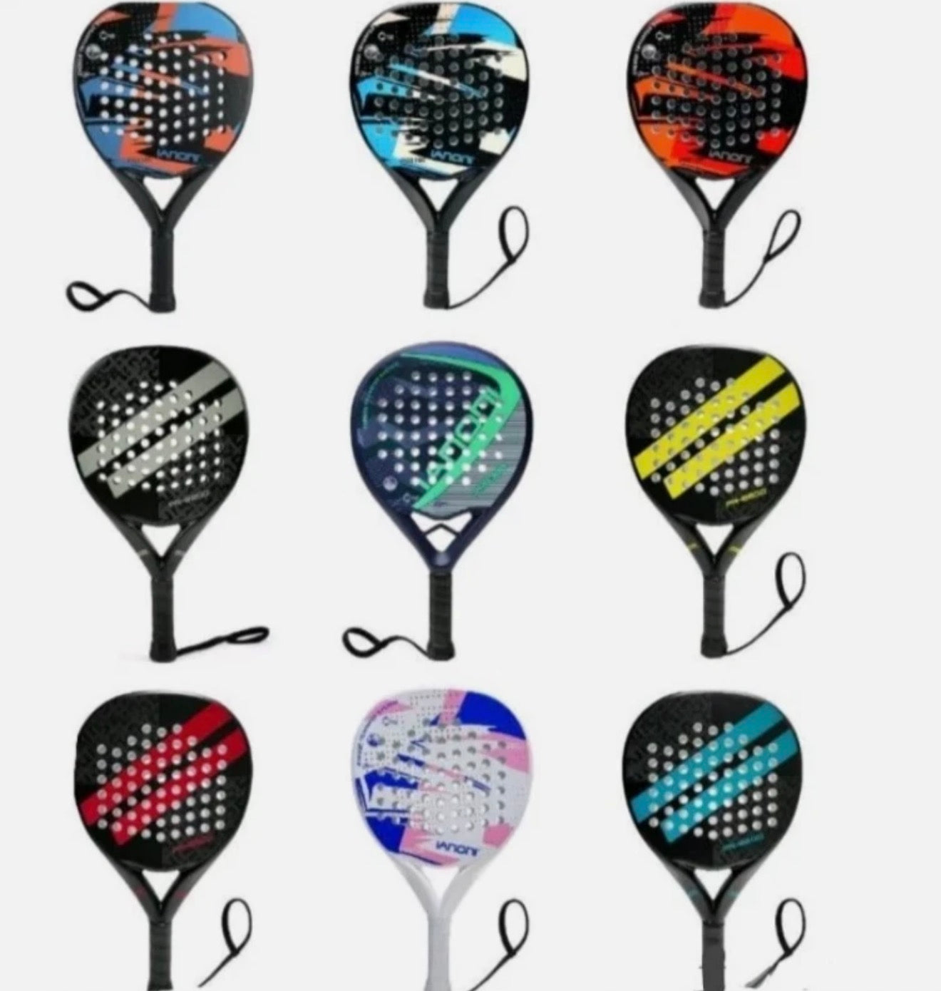 Carbon Fibre Surface with EVA Memory Foam Core Lightweight IANONI Padel Racket