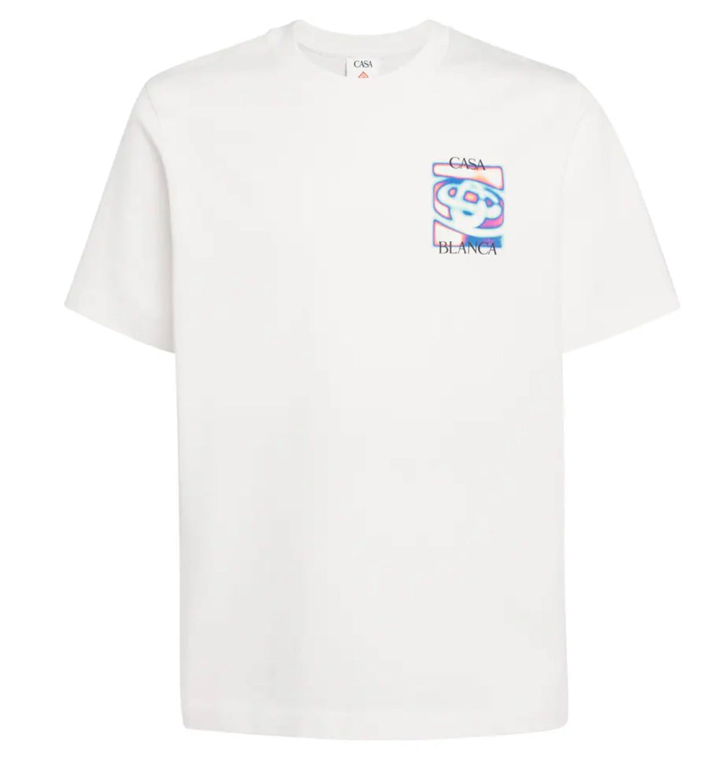 Casablanca Heat Map White T-Shirt - Medium