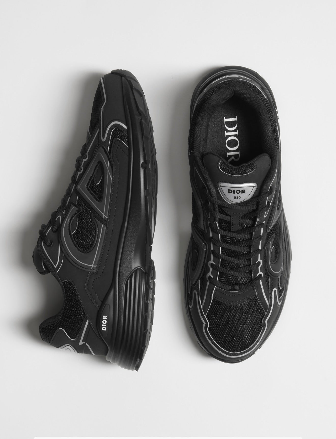 B30 Countdown Sneaker
Black Technical Mesh and Black Technical Fabric