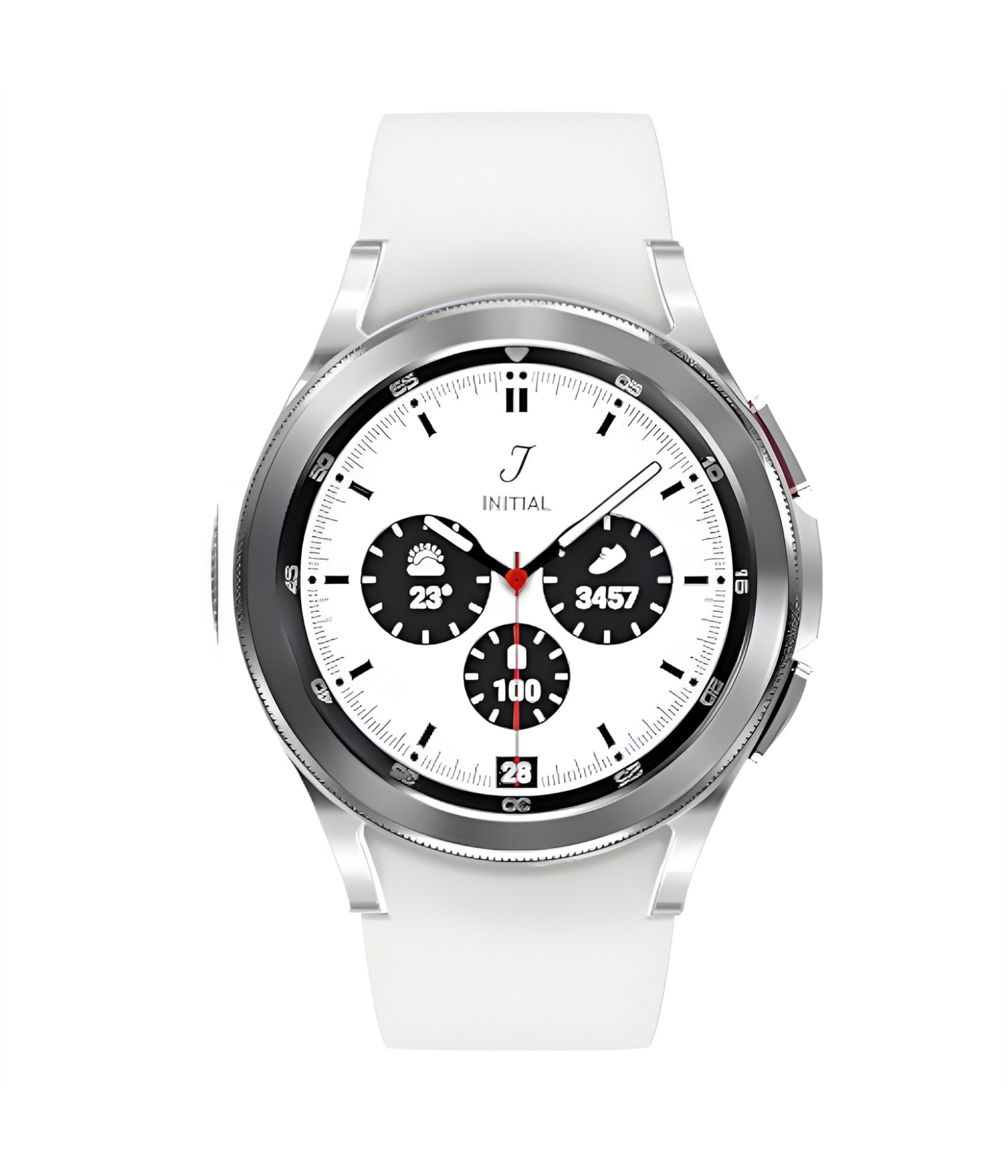Samsung Galaxy Watch 4 Classic 42mm SM-R880 Bluetooth Smartwatch SS Silver - Like new 🏴