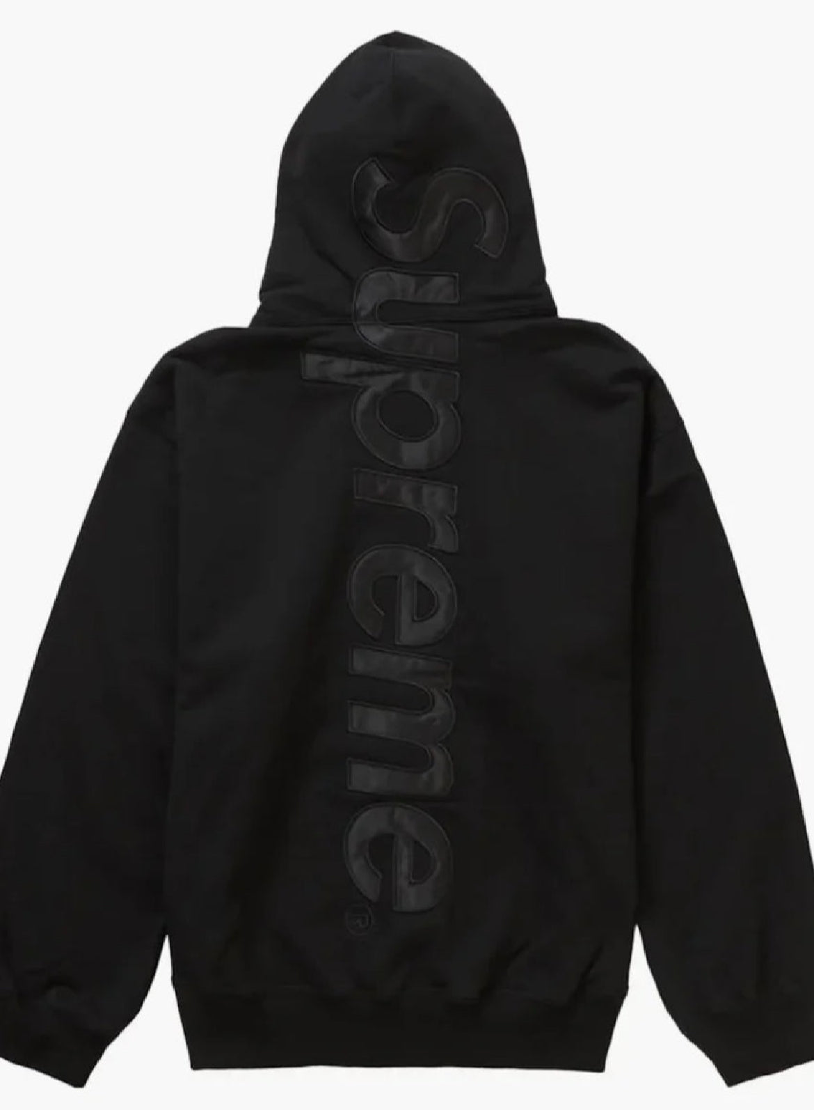Supreme Satin Applique Black Full Tracksuit ✅