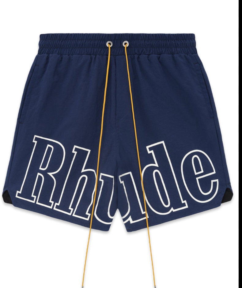 Rhude Logo Print Swim Shorts