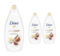 Dove Body Wash Skin Natural Moisturising Cream Caring/Pampering/Soothing 3x450ml