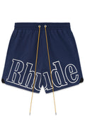 Rhude Logo Print Swim Shorts