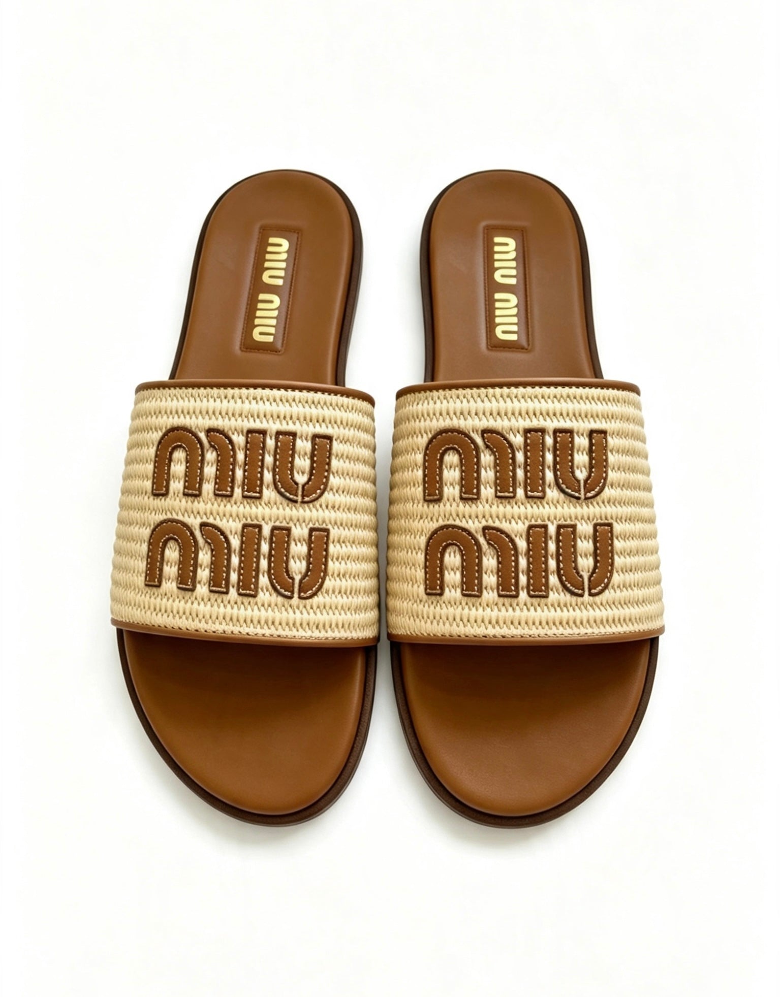 Miu Miu Raffia Sandals Size - 7