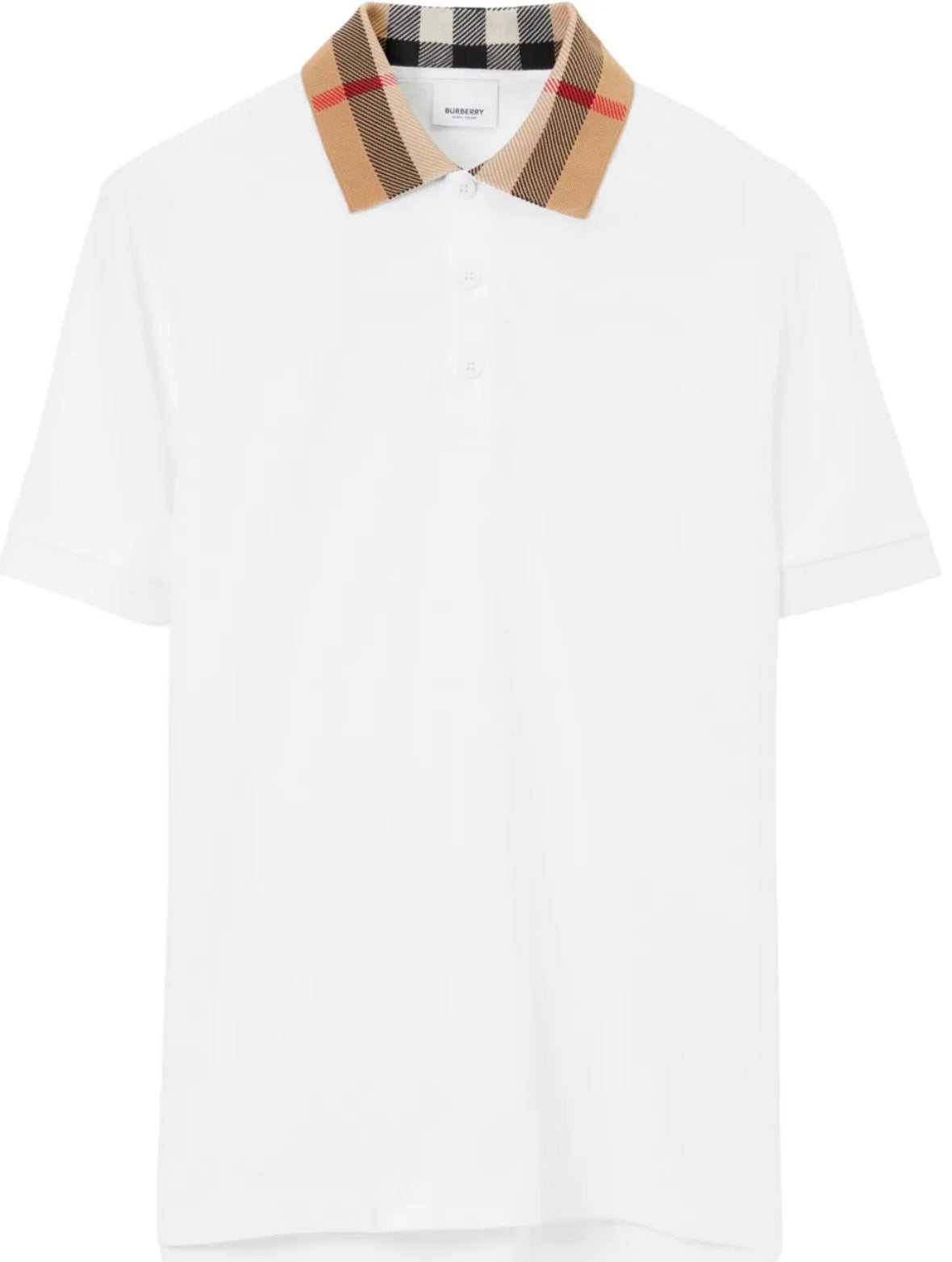 Moncler White Polo Shirt - Medium