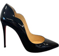 Christian Louboutin Women's Hot Chick Patent Leather Pumps 100 Heels Black - Authenticity Guaranteed