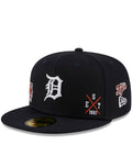 Detroit Tigers New Era Multi-Logo 59FIFTY Fitted Hat - Navy