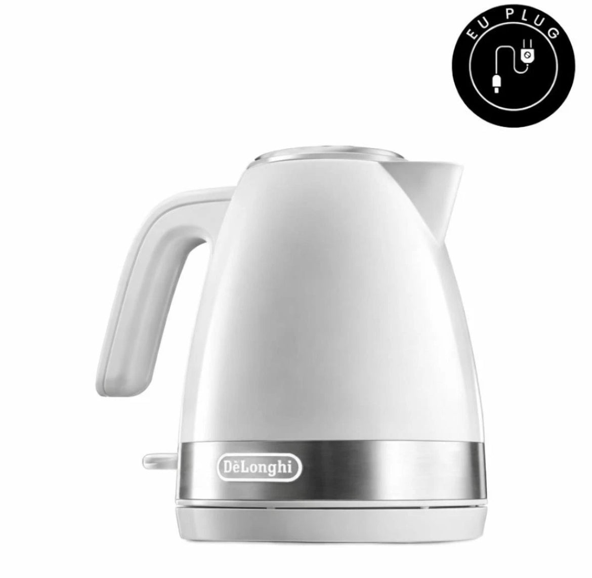 De'Longhi Active Line 1L 2000W Kettle White EU Plug