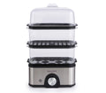 Salter 3-Tier Food Steamer Compact Multi-Cooker with 3 Steam Baskets 3L Capacity