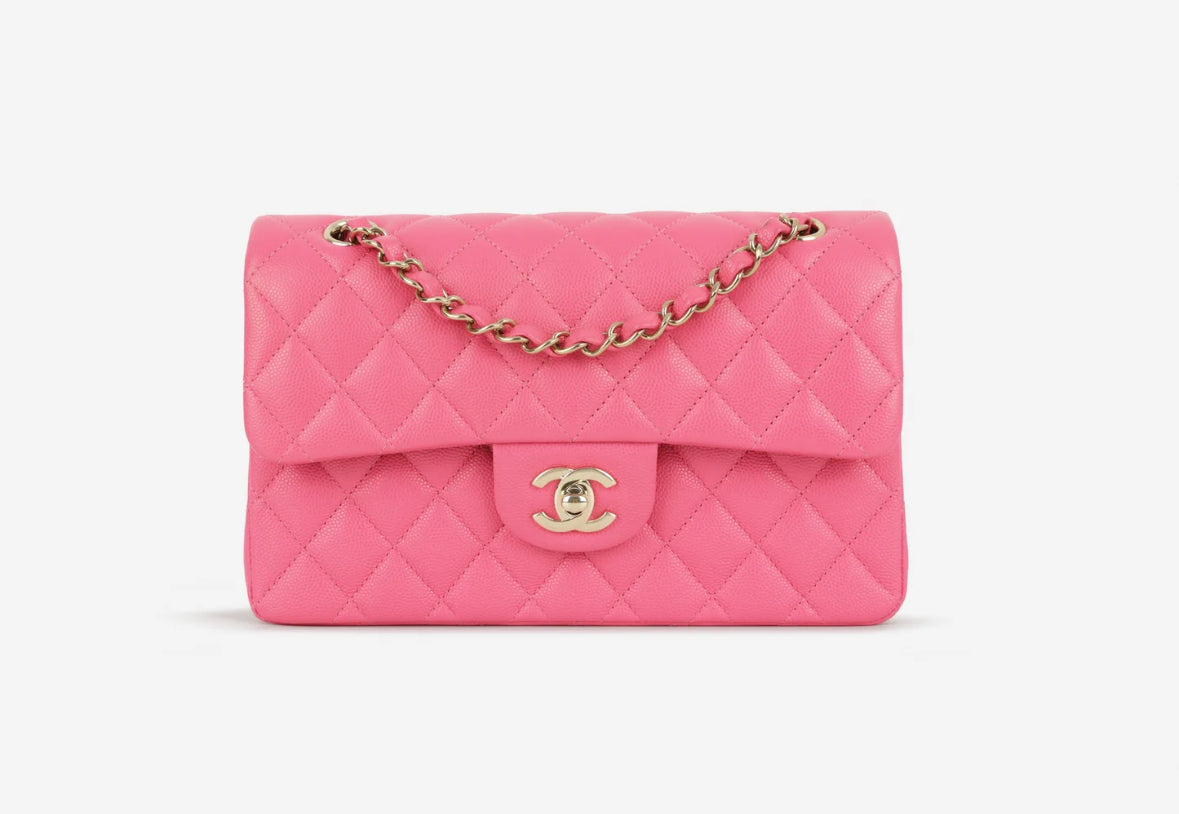 Chanel Quilted Pink Handbag