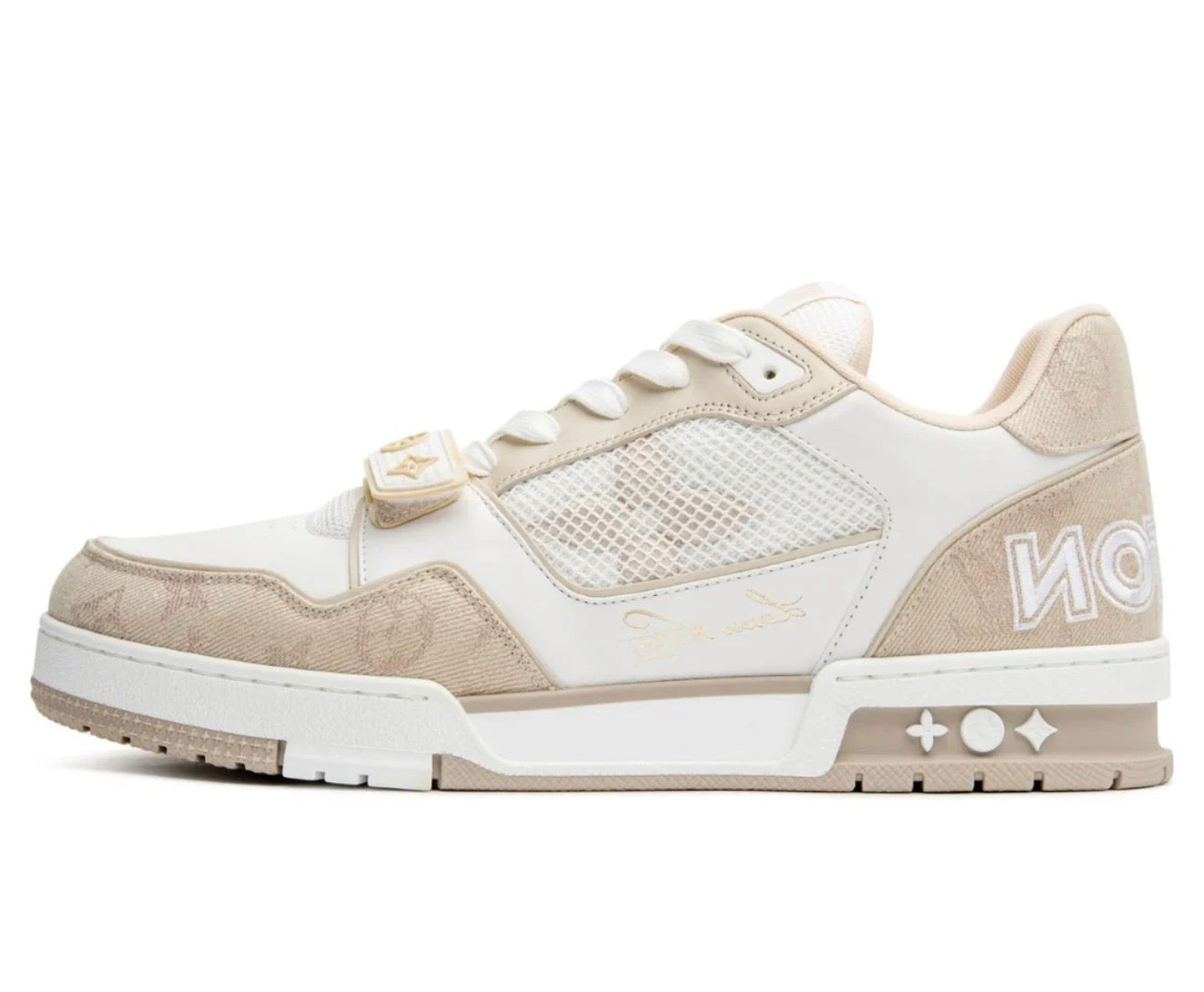 LV BEIGE DENIM TRAINER