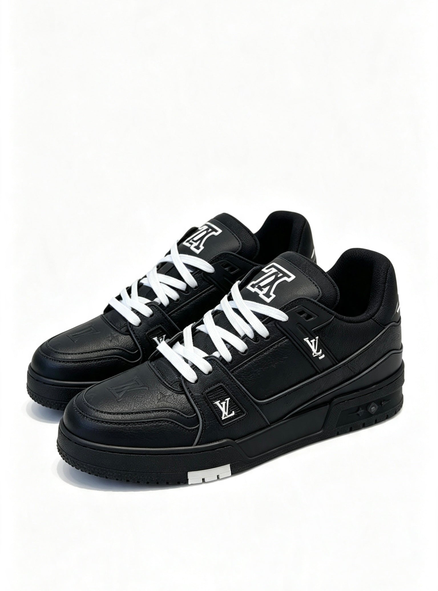 LV Monogram Black & White Trainer Size - 10