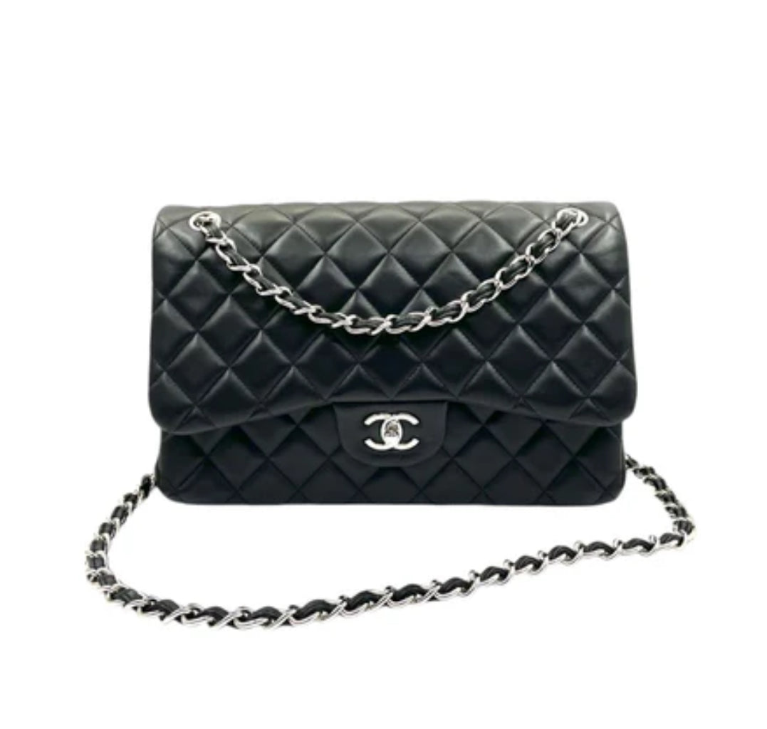 Chanel Black Quilted Leather Handbag