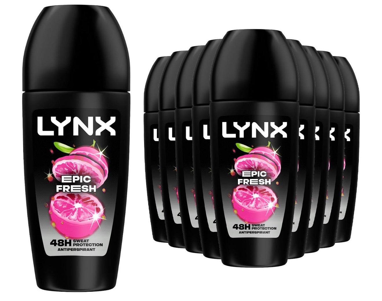 Lynx Africa, Epic Fresh or Sunset Fresh Anti-Perspirant Roll On 50ml, 12 Pack