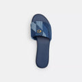 Coach Denim Holly Sandal With Quilting - Size UK 6
