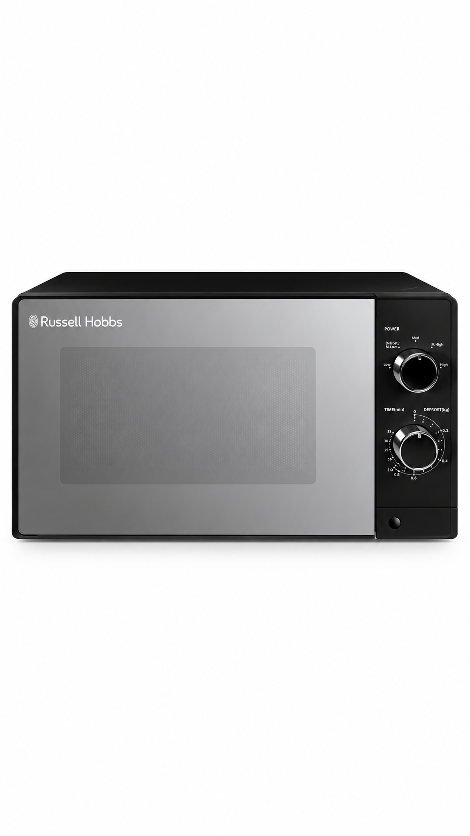 Russell Hobbs 20 L Solo Microwave Black, 800 W, 5 Power Levels & Defrost