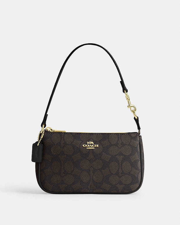 Authentic Coach Nolita 19 In Signature Canvas