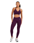 AYBL Sports Bra & Leggings - Midnight Plum