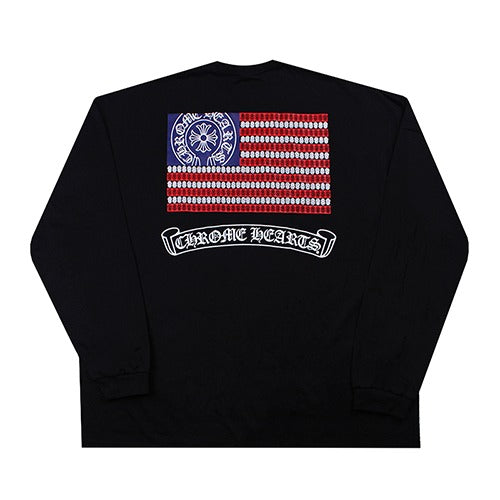 Chrome Hearts USA Flag Pocket Long-Sleeve ⚫️