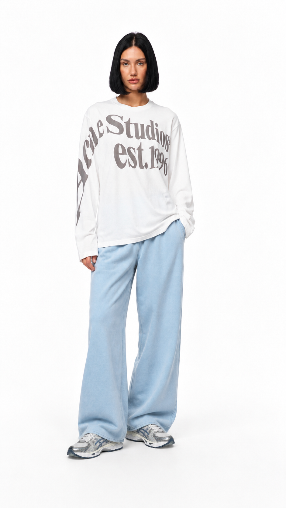 Acne Studios Relaxed Graphic Tee & Washed Sweatpants