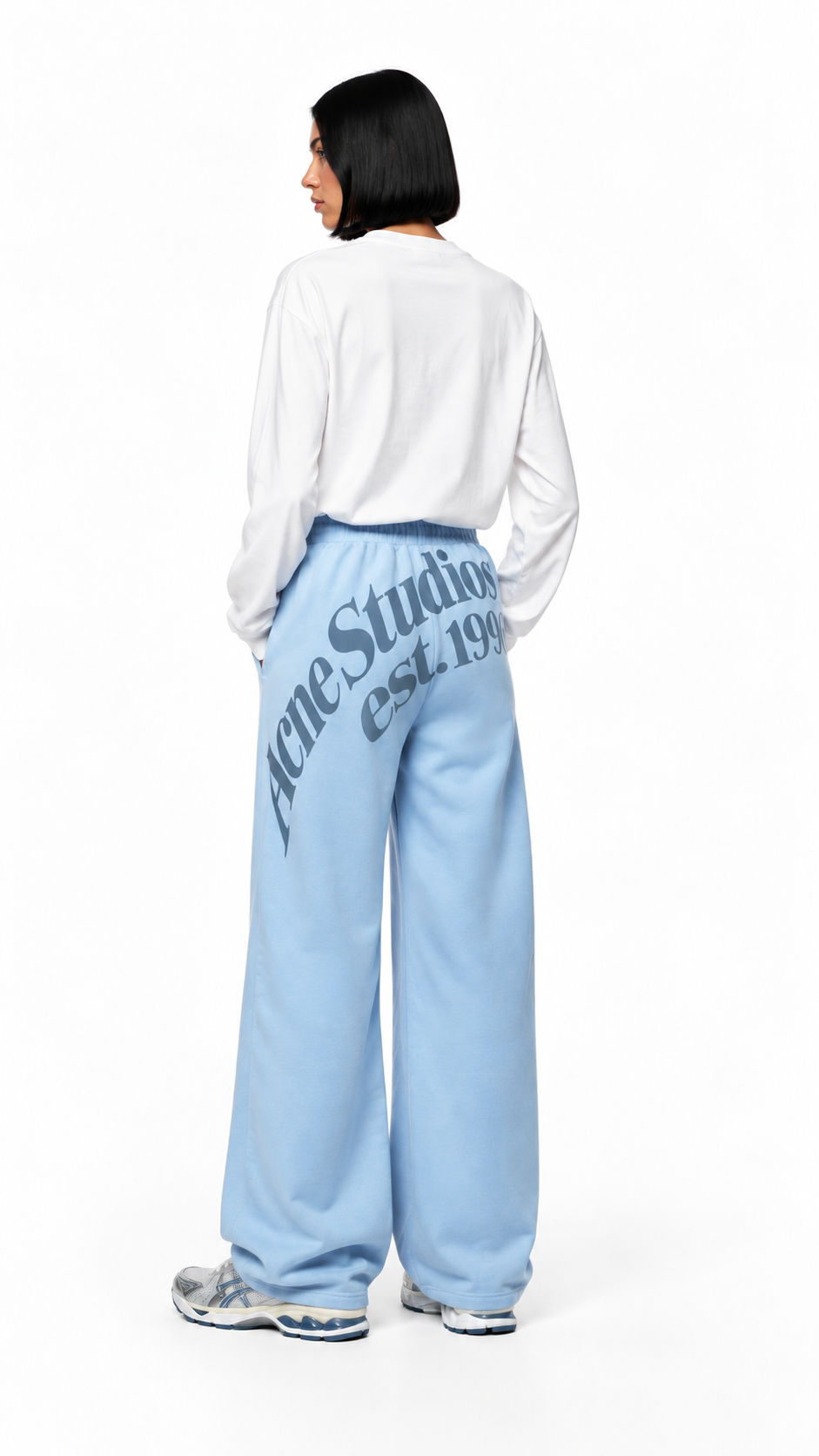 Acne Studios Relaxed Graphic Tee & Washed Sweatpants