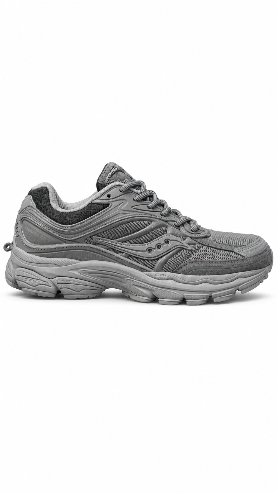 Saucony Grey Low Top Lace Up Trainer