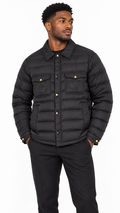 Moncler Caph Navy Down Quilted Puffer Jacket Zip/Button - Authenticity Guaranteed
