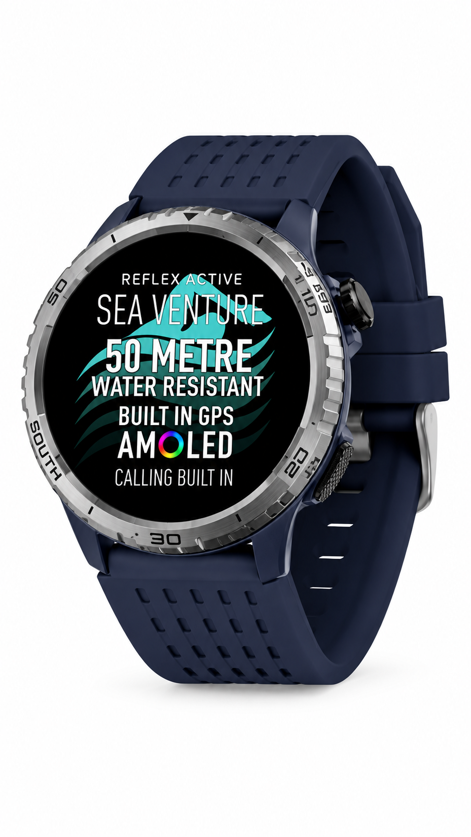 REFLEX ACTIVE SeaVenture AMOLED GPS Smart Watch - Blue