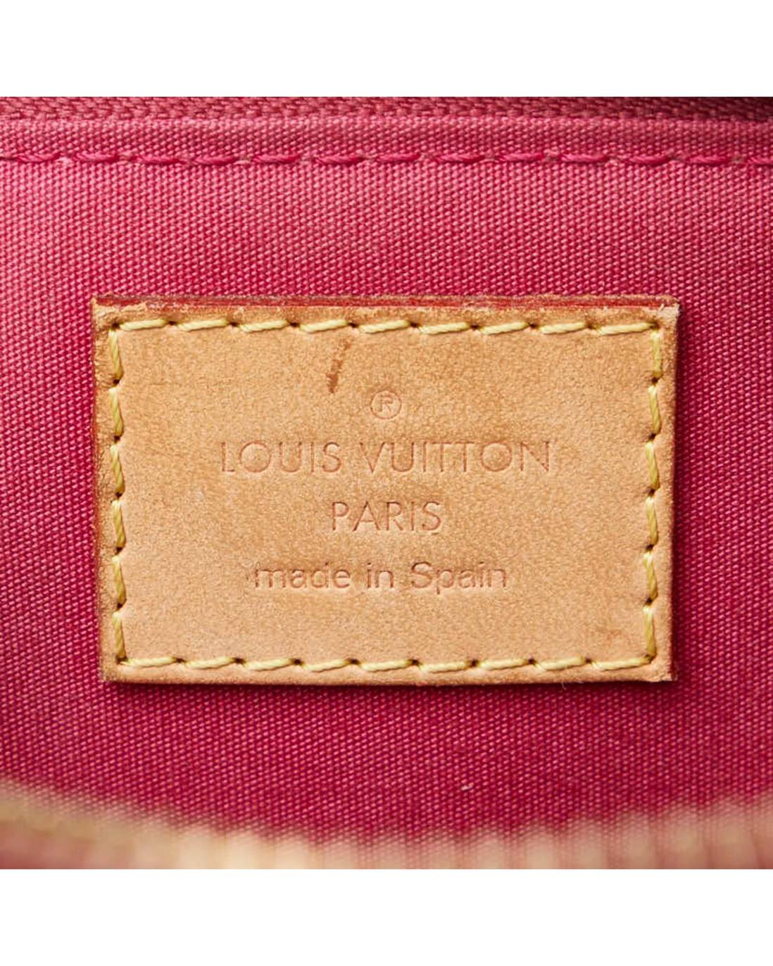 Louis Vuitton Alma BB Monogram Vernis Handbag Wo - Red preloved ⚫️☑️