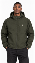 Polo Ralph Lauren Men Logo Padded Shell Down Jacket Olive - Authenticity Guaranteed