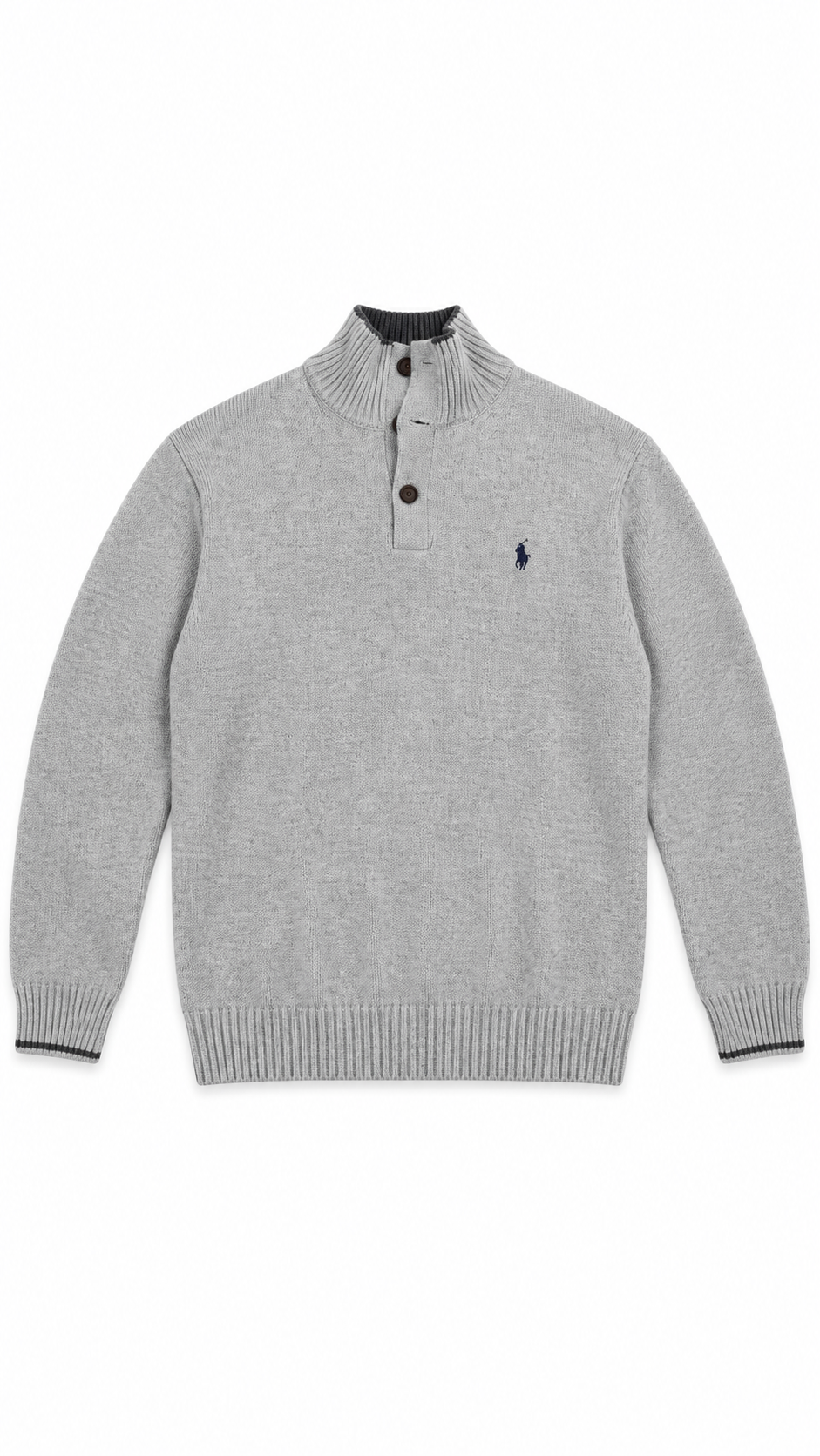 POLO RALPH LAUREN GREY SWEATER JUMPER - Authenticity Guaranteed