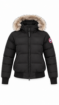 Canada Goose Women's Savona Bomber Down Jacket Black - Authenticity Guaranteed