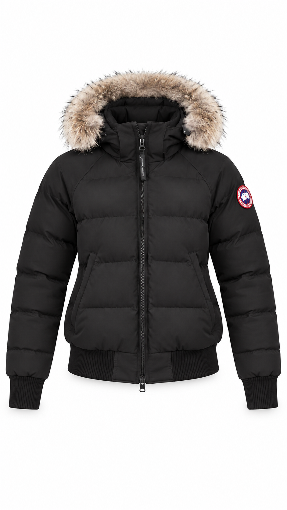 Canada Goose Women's Savona Bomber Down Jacket Black - Authenticity Guaranteed