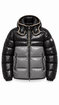 Moncler Harry Black & Grey Puffer Jacket - Authenticity Guaranteed